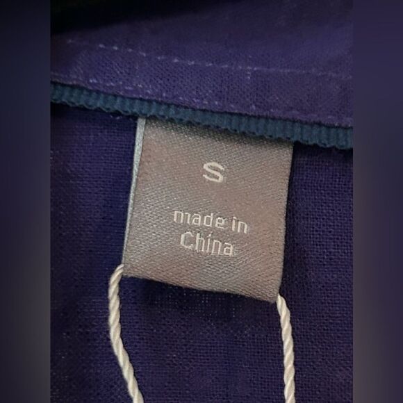 JC Penney Long Sleeve Button Down shirt violet purple Size Small NWT - Picture 3 of 10